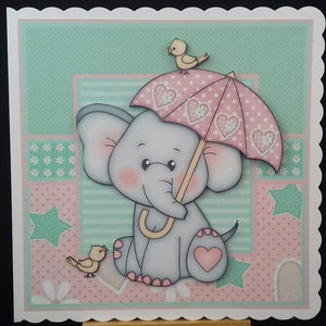 Carte bébé fille - carte de naissance bébé fille - nouvelle fille - carte bébé fille faite main - félicitations bébé fille - petite-fille bébé - nouveau-né