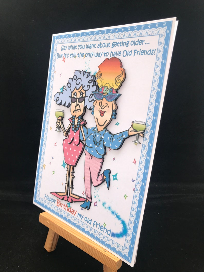 Funny Humour Birthday Card Women Female Her Ladies Friend - Stella and ...