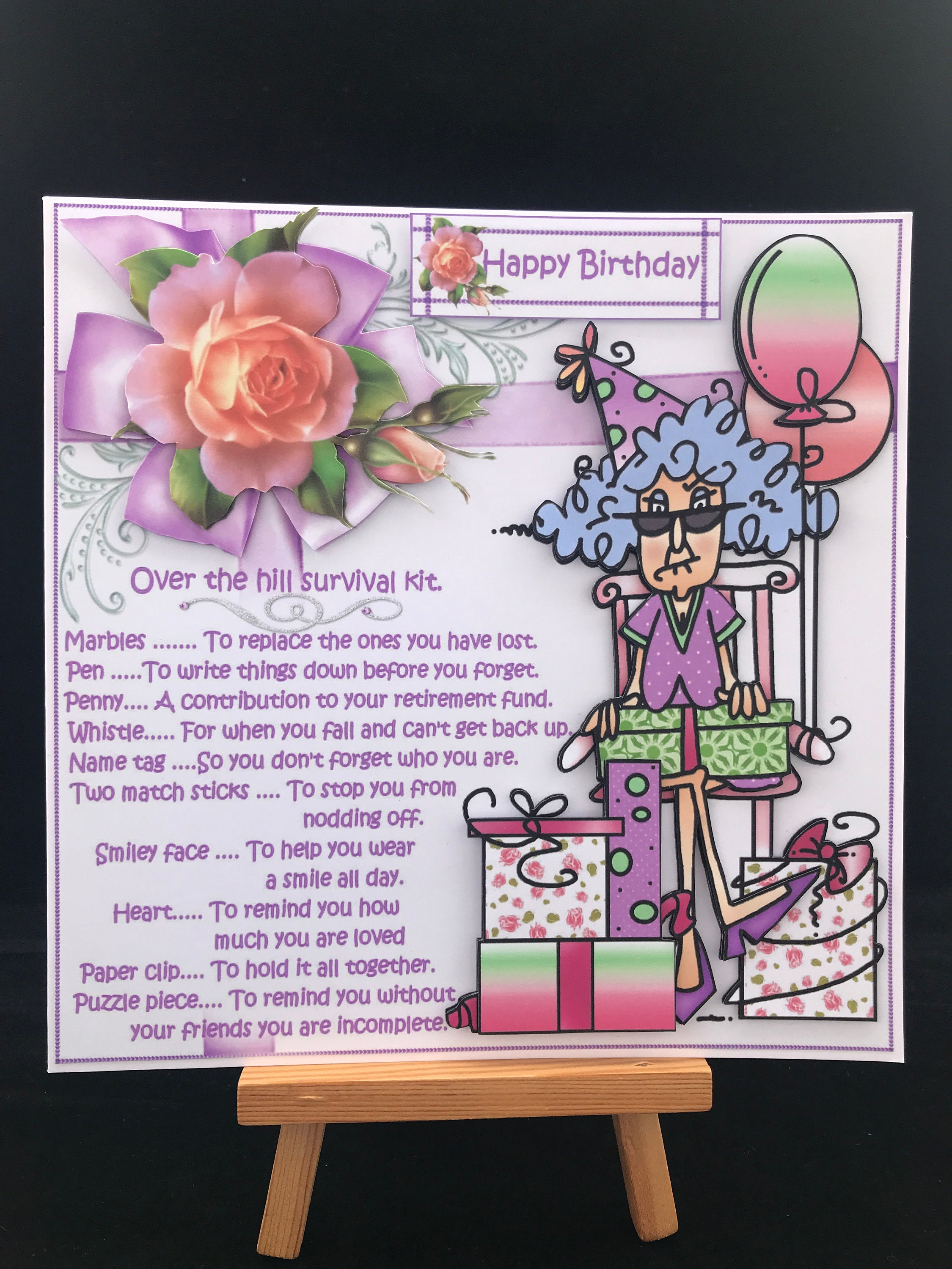 Funny Humour Birthday Card Women Female Ladies Older Mum Wife - Etsy