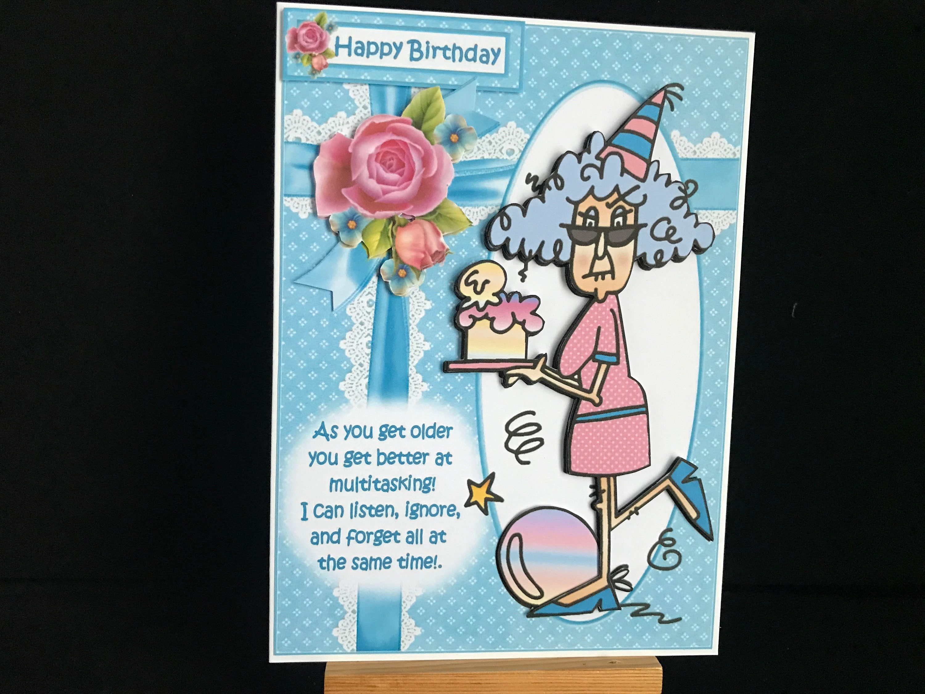Funny Birthday Card Humour Women Female Ladies Her Older Mum Wife Sister Sister-in-law Grandma Aunt Friend - Stella is Good at Multitasking Funny Birthday Card Humour Women Female Ladies Her Older Mum Wife Sister Sister-in-law Grandma Aunt Friend - Stella is Good at Multitasking