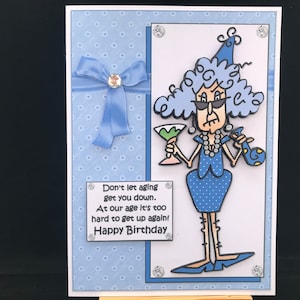 Carte d'anniversaire drôle avec humour pour femmes, femmes plus âgées, maman, épouse, soeur, belle-soeur, grand-mère, tante, amie - Stella, ne laissez pas le vieillissement vous abattre