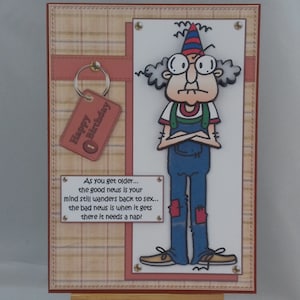 Humour drôle carte d'anniversaire hommes mâle lui plus vieux papa mari frère beau-frère grand-père oncle ami partenaire - Gus et son esprit errant