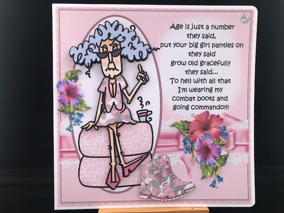 Funny Humour Birthday Card for Women Female Ladies Her Mum - Etsy