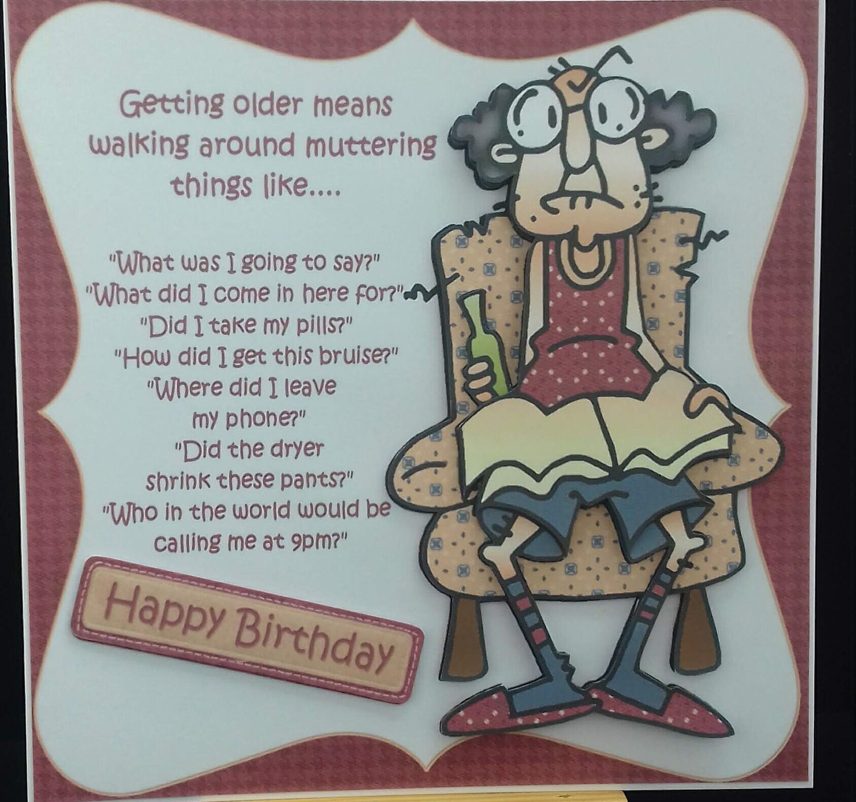 Funny Humour Birthday Card Men Male Him Older Dad Husband Brother ...