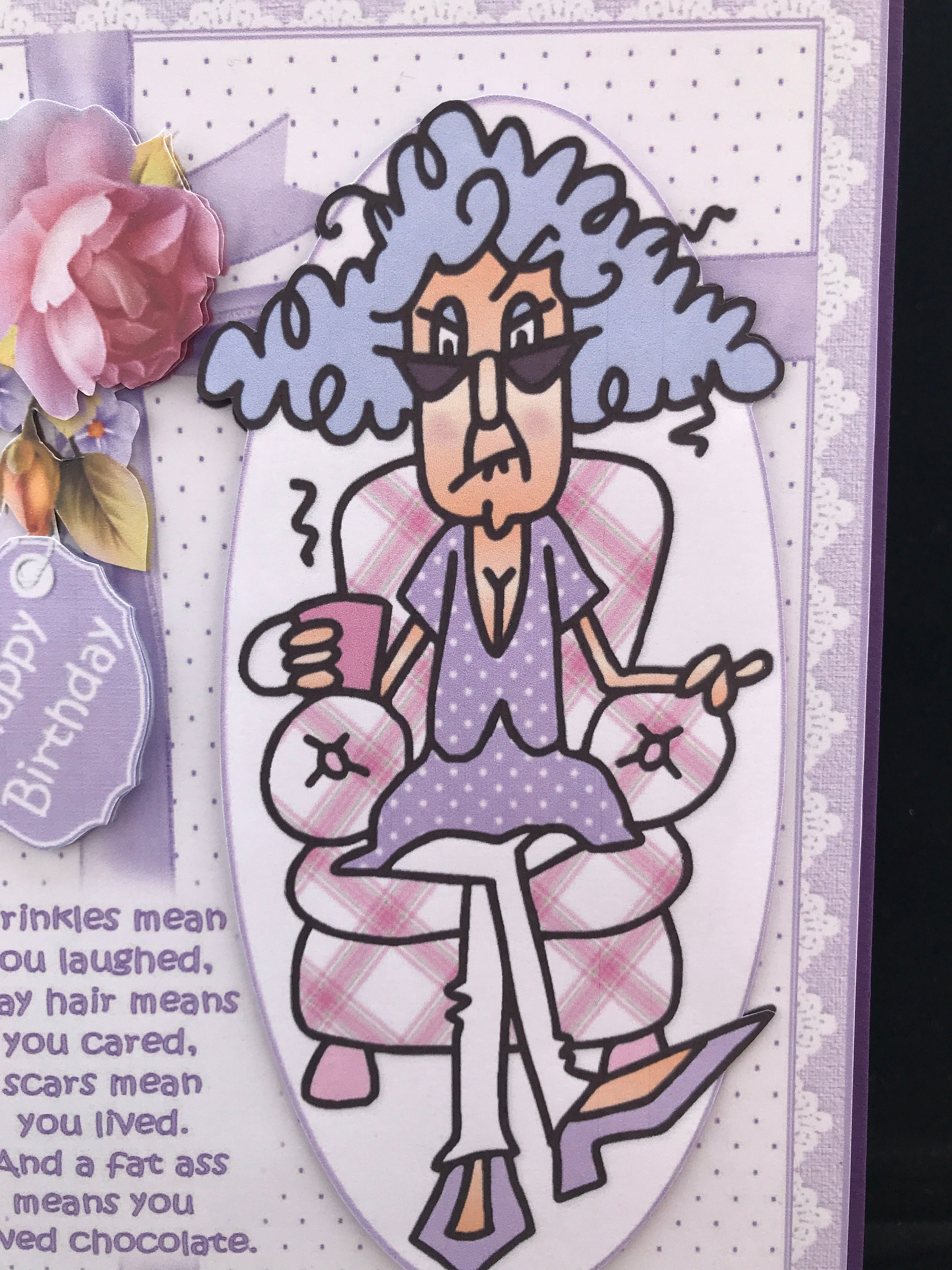 Funny Birthday Card Humour Women Female Ladies Older Mum Wife Sister ...