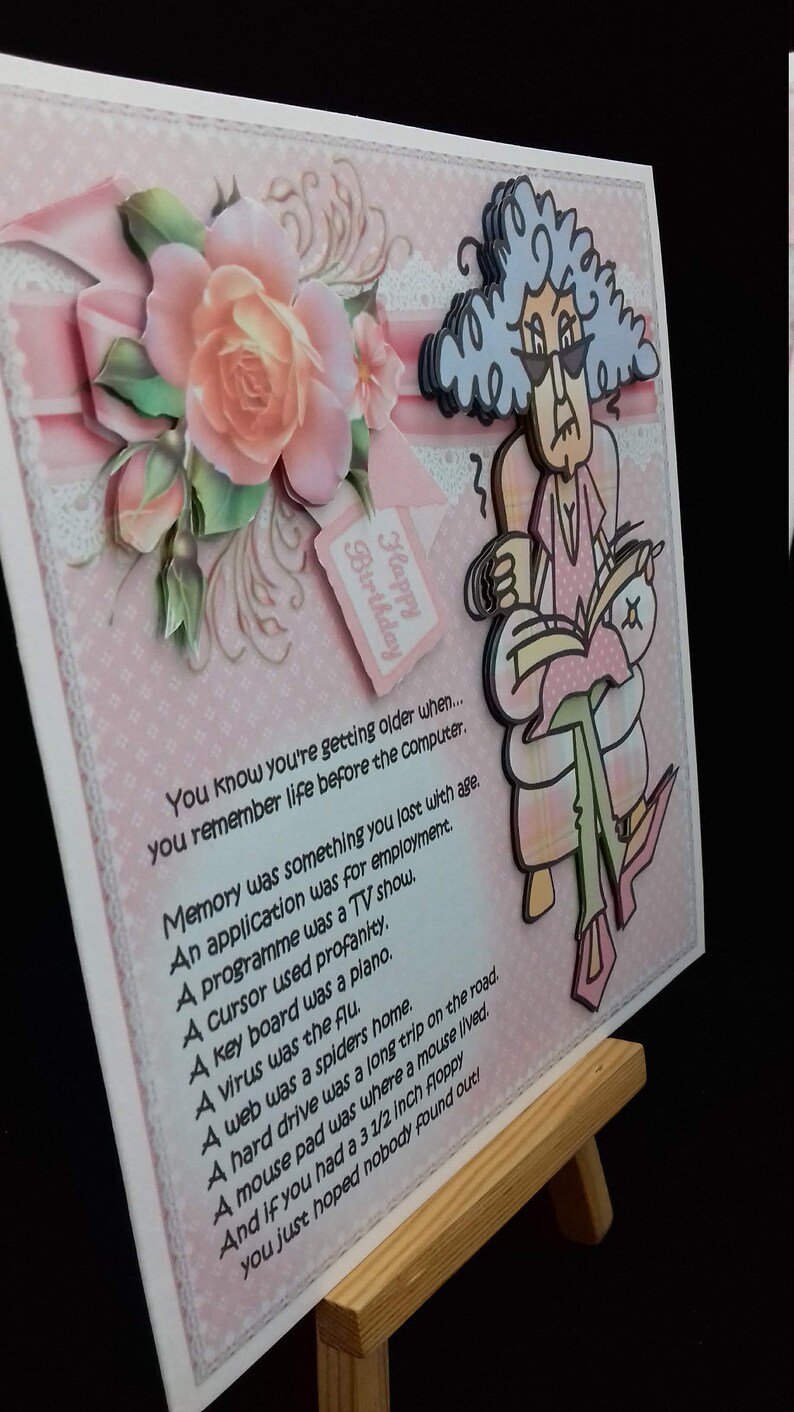 Funny Birthday Card Humour Women Female Ladies Her Older Mum - Etsy