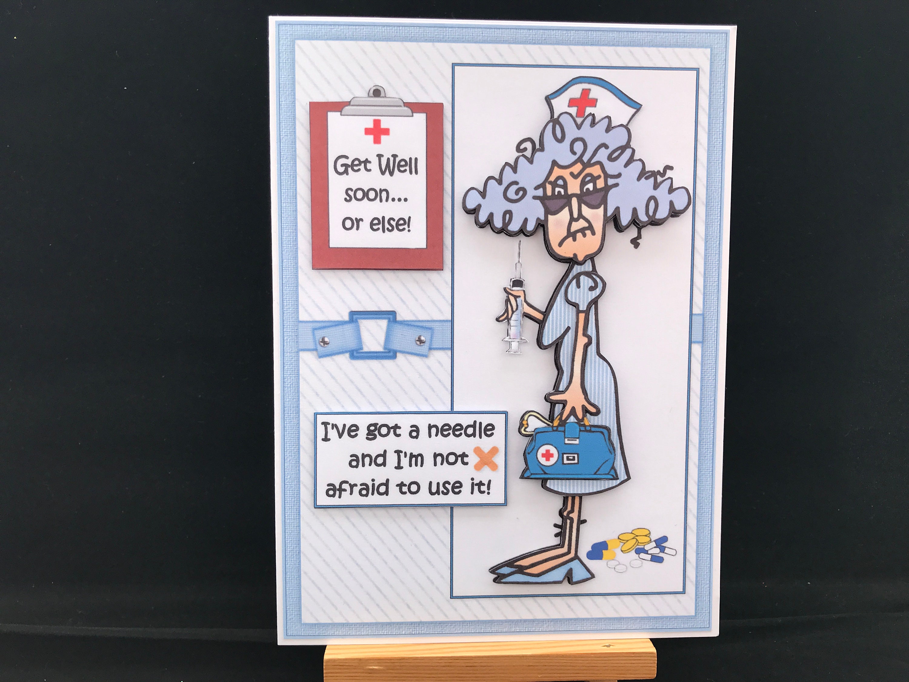 Funny Humour Get Well Card Men Male Women Female Unisex Friend Get ...
