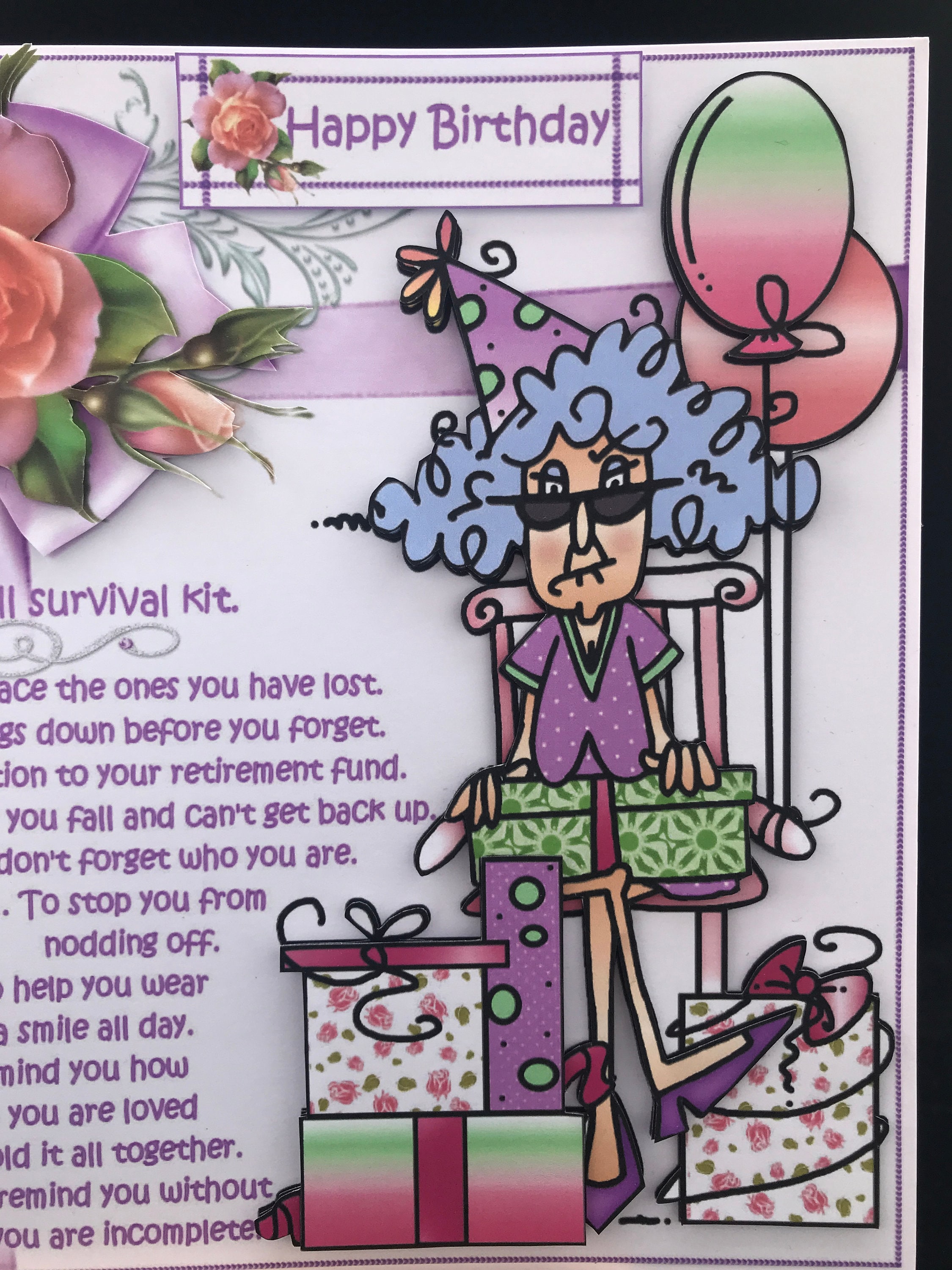 Funny Humour Birthday Card Women Female Ladies Older Mum Wife - Etsy