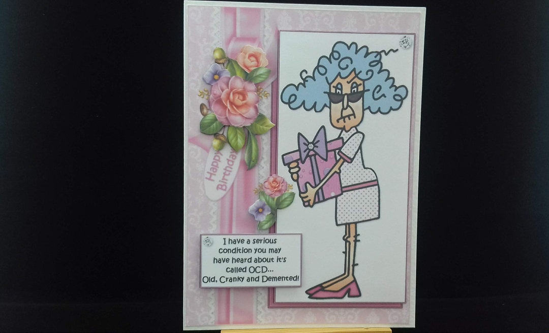 Funny Birthday Card Humour Women Female Ladies Her Older Mum Wife ...