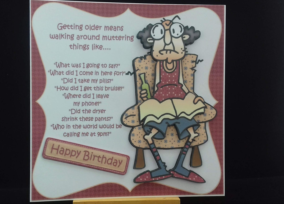 Funny Humour Birthday Card Men Male Him Older Dad Husband Brother ...