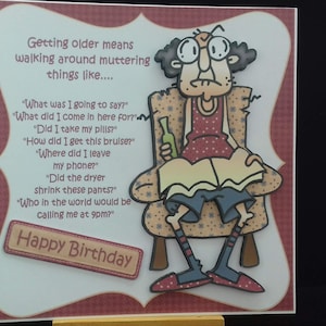 Carte d'anniversaire humoristique drôle hommes homme lui père aîné mari frère beau-frère grand-père oncle ami partenaire - Gus et ses marmonnements