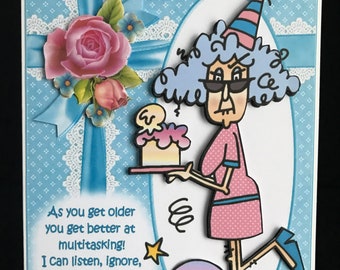 Biglietto Di Auguri Divertente Per Compleanno - Per Mamma, Nonna, Amica