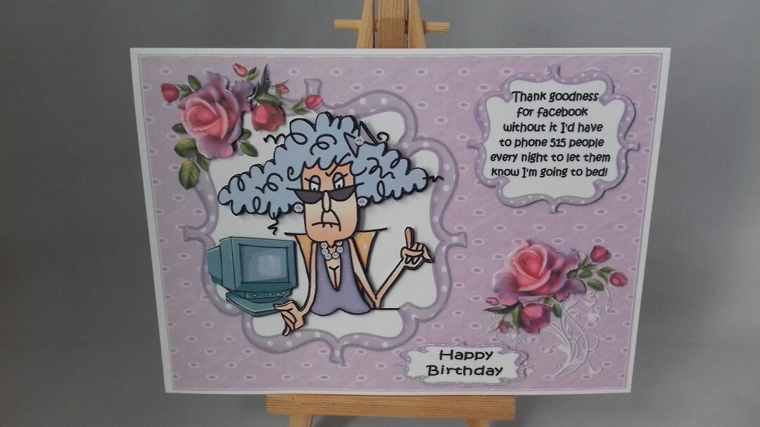 Funny Birthday Card Humour Women Female Ladies Her Mum Wife Sister ...