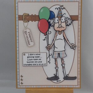 Carte d'anniversaire humoristique drôle hommes homme lui père aîné mari frère beau-frère grand-père oncle ami partenaire - Gus et sa liste