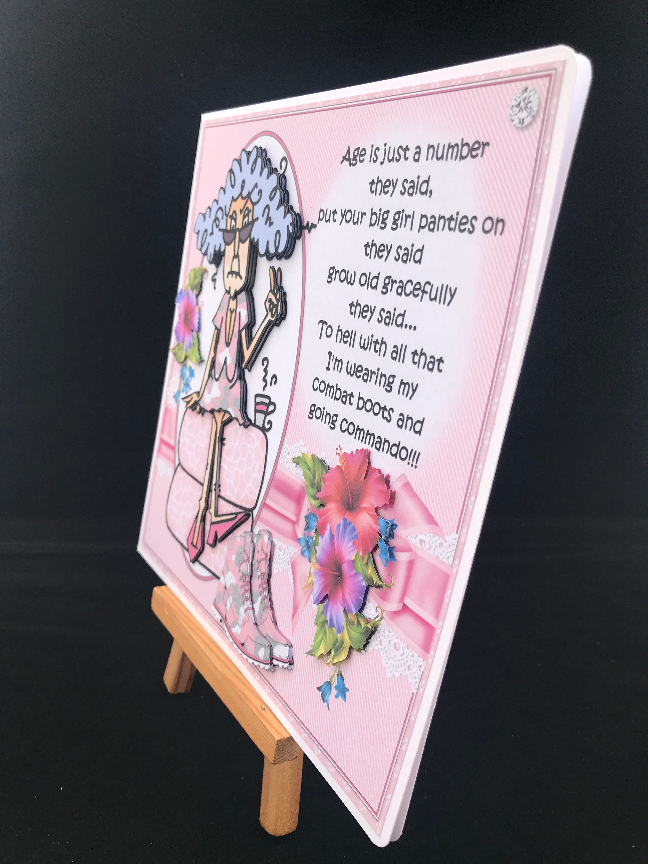 Funny Humour Birthday Card for Women Female Ladies Her Older Mum Mother ...