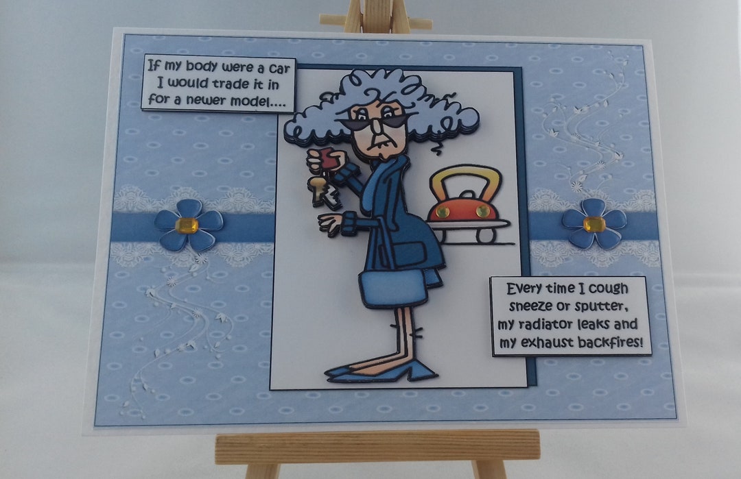 Funny Birthday Card Humour Women Female Ladies Older Mum Wife Sister ...