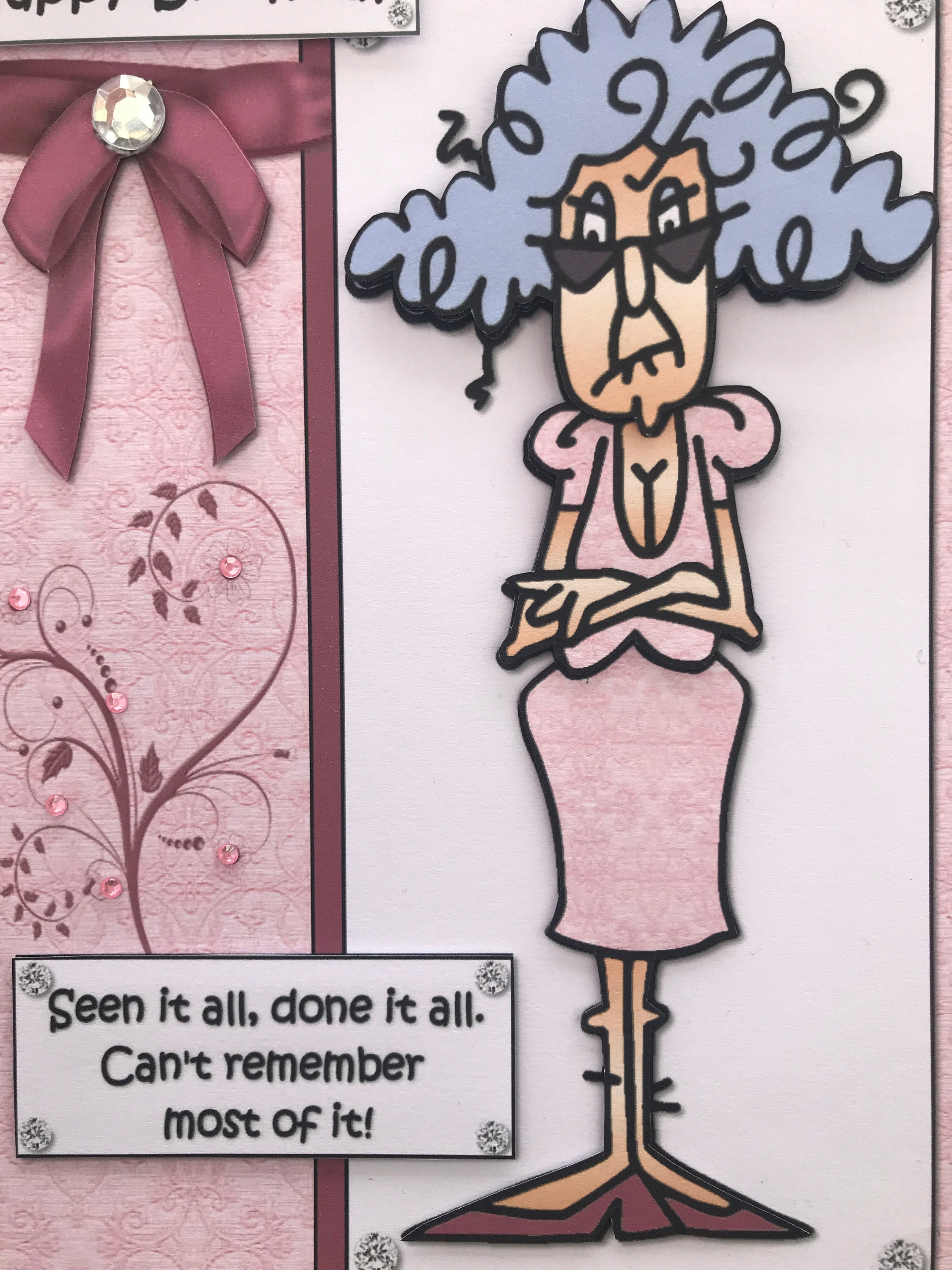 Funny Humour Birthday Card Women Female Her Ladies Older Mum - Etsy