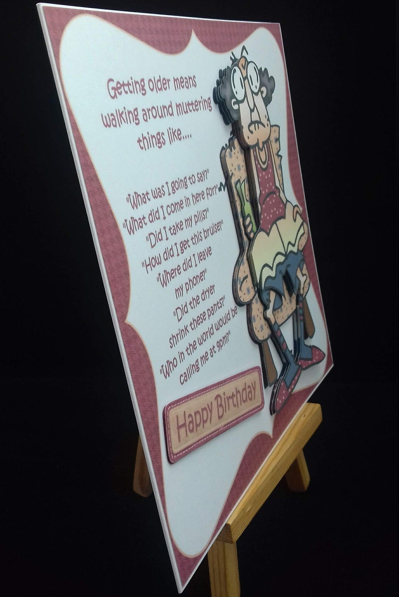 Funny Humour Birthday Card Men Male Him Older Dad Husband Brother ...