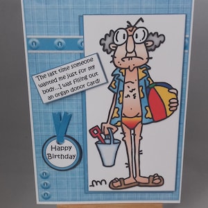 Carte d'anniversaire humoristique drôle hommes homme lui père aîné mari frère beau-frère grand-père oncle ami partenaire - Gus et son corps fabuleux