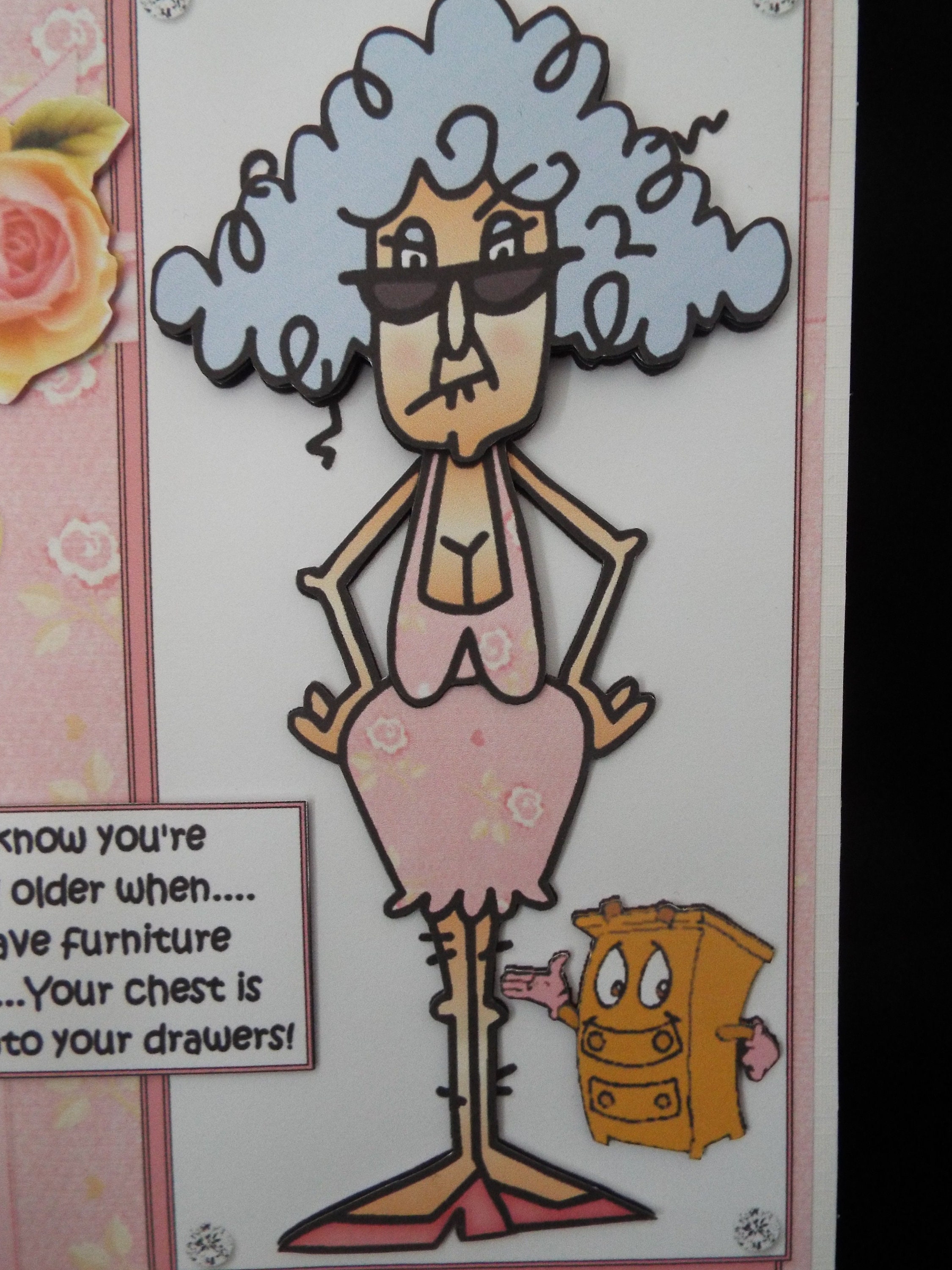 Funny Birthday Card Humour Women Female Ladies Her Older Mum Wife ...
