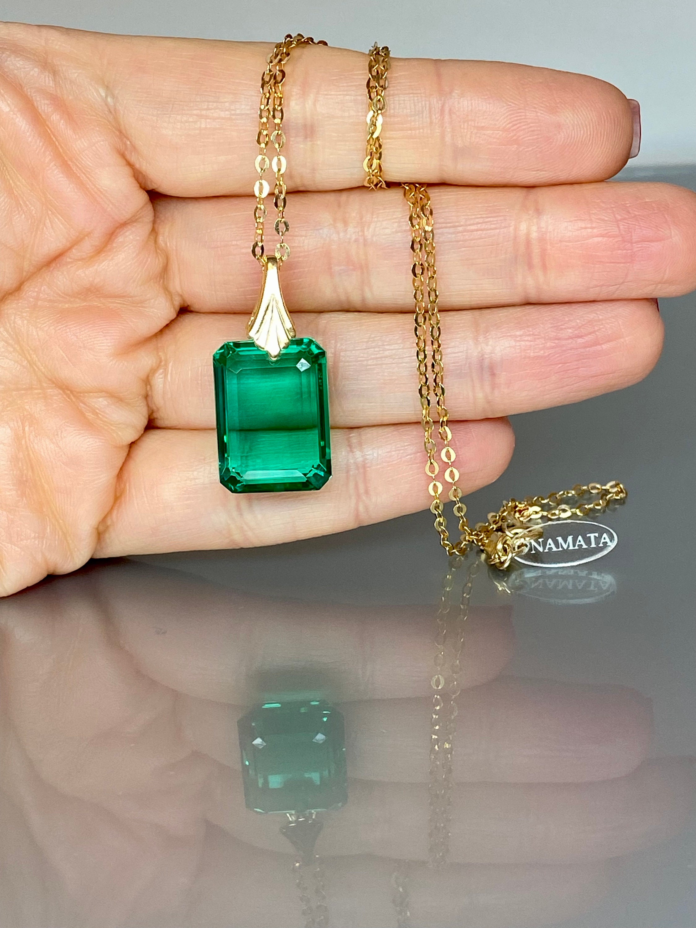 The Jeweled Emerald Necklace | SPARROW
