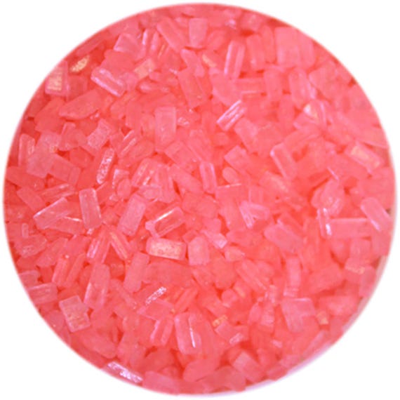 Coral Sugar Crystals Edible Cake Cupcake Cakepop