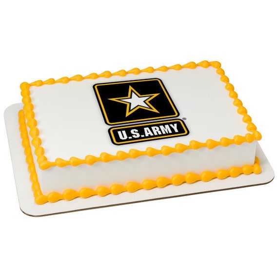 U S Army Edible Cake Topper Etsy