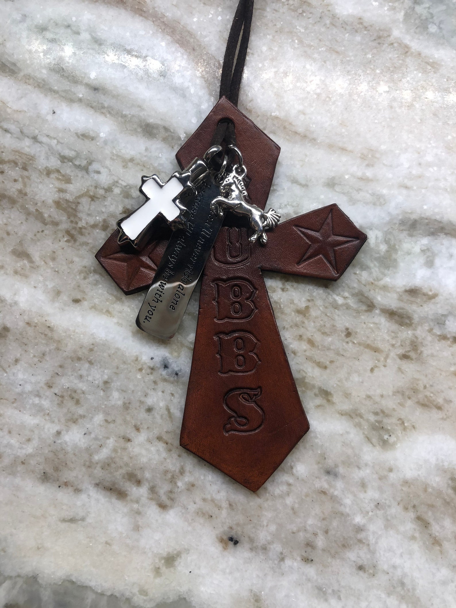 Leather Saddle Cross Etsy