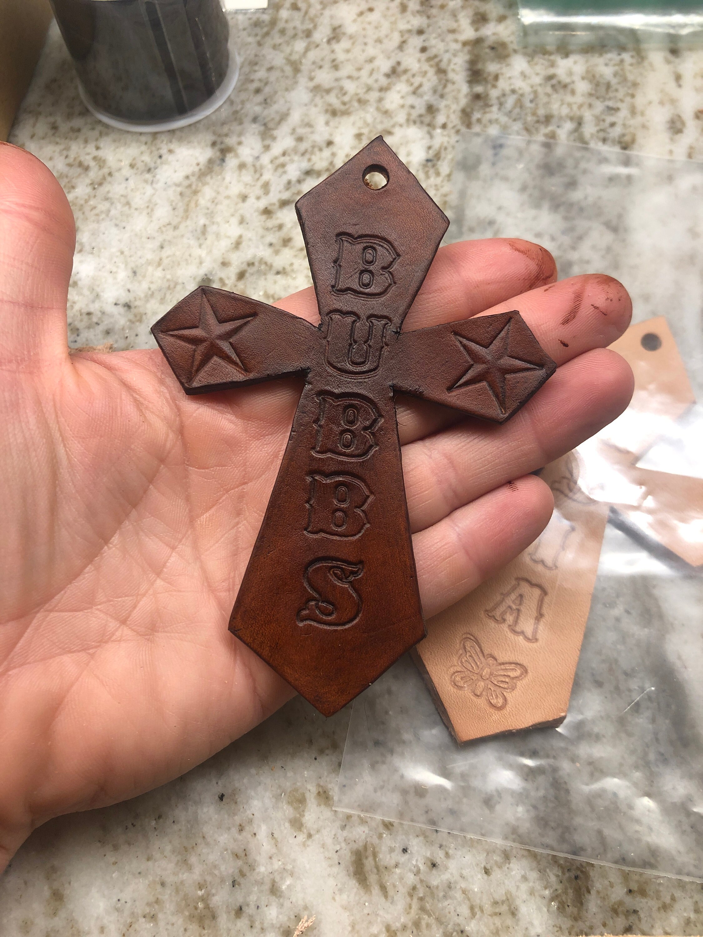 Leather Saddle Cross Etsy