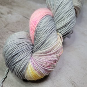 Hand Dyed Assigned Pooling Yarn in &quot;Flourish&quot; Colorway: Available in Sock, Sport, DK, Worsted, and Bulky Yarn Weights