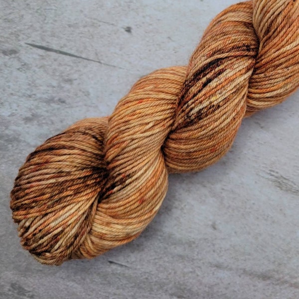Hand Dyed Yarn in Grand Canyon Colorway: Variegated Yarn in Earth Tones