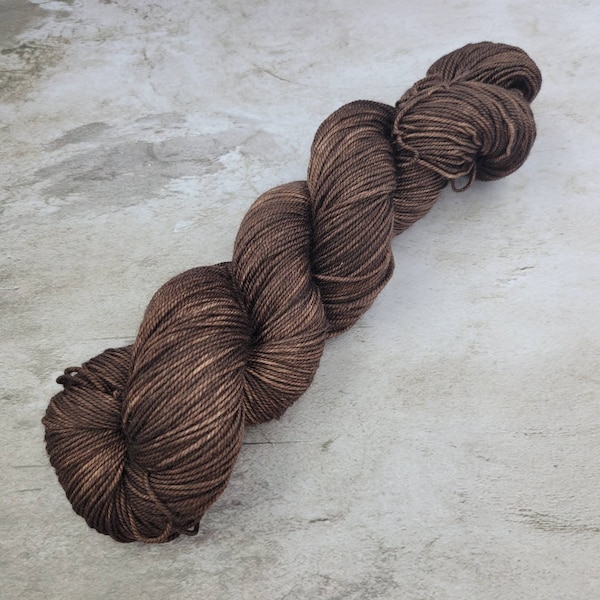 Hand Dyed Yarn in Chocolate