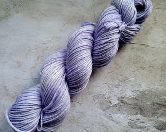 Hand Dyed Periwinkle Yarn: Superwash Merino Wool (Various Weights)