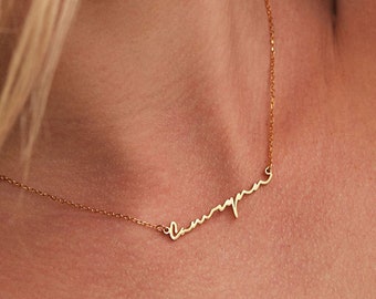 Old English Name Necklace - Dainty Name Necklace - Personalized Gift - Old English Letter Personalized Jewelry - The Golden Beverly E22