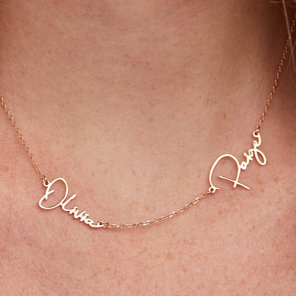 Custom Name Necklace - Family Name Necklace - Sisters Necklace - Dainty Name Necklace - Friendship Necklace - Personalized Gift E16