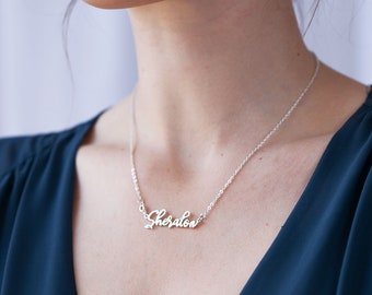 Dainty Name Necklace - Personalized Jewelry Rose Gold/ Silver / Yellow Gold Name Necklace - The Golden Beverly