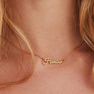 Colar personalizado - Colar com pingente de nome - Presente de dia das mães - Colares com nome - Presente para madrinhas - Colar com nome de prata B4