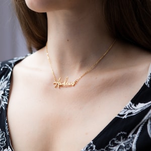 Dainty Name Necklace - Personalized Gift - Name Charm - Mini Name Necklace Pendants - Personalized Jewelry - For Her - Christmas Gift B11