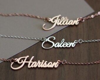 Name Necklace - Personalized Name Necklace - Personalized Jewelry - Modern Font Necklace - Birthday Gift - Chrsitmas Gift for Mom