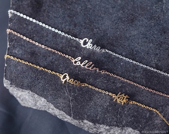 Name Bracelet - Personalized Jewelry – Perfect gift for her – Dainty Name Bracelet – Semi Fine Jewelry by The Golden Beverly
