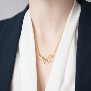 Custom Dainty Name Necklace -Personalized Tiny Name Necklace - Mini Name Necklace - Modern Necklace - Personalized Gift - MOTHER'S DAY GIFTS