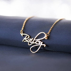 Cursive Dainty Name Necklace 