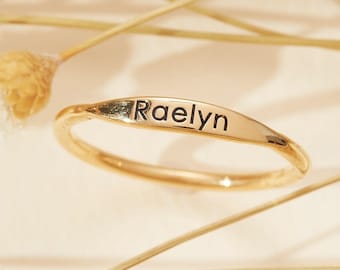 Custom Name Ring Personalized Name Ring Dainty Name Ring