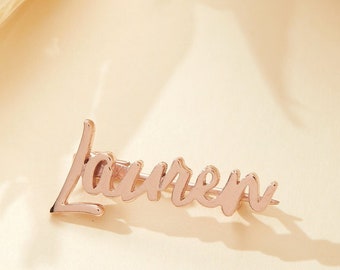Custom Name Lapel Pins - personalized name lapel pin -Personalized Pins - Personalized Jewelry- Custom Accessories - Uniform Name Tag