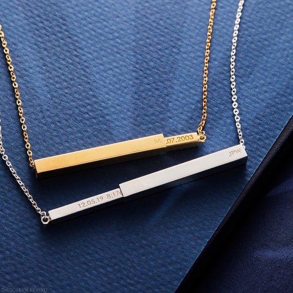Two bar best sale necklace