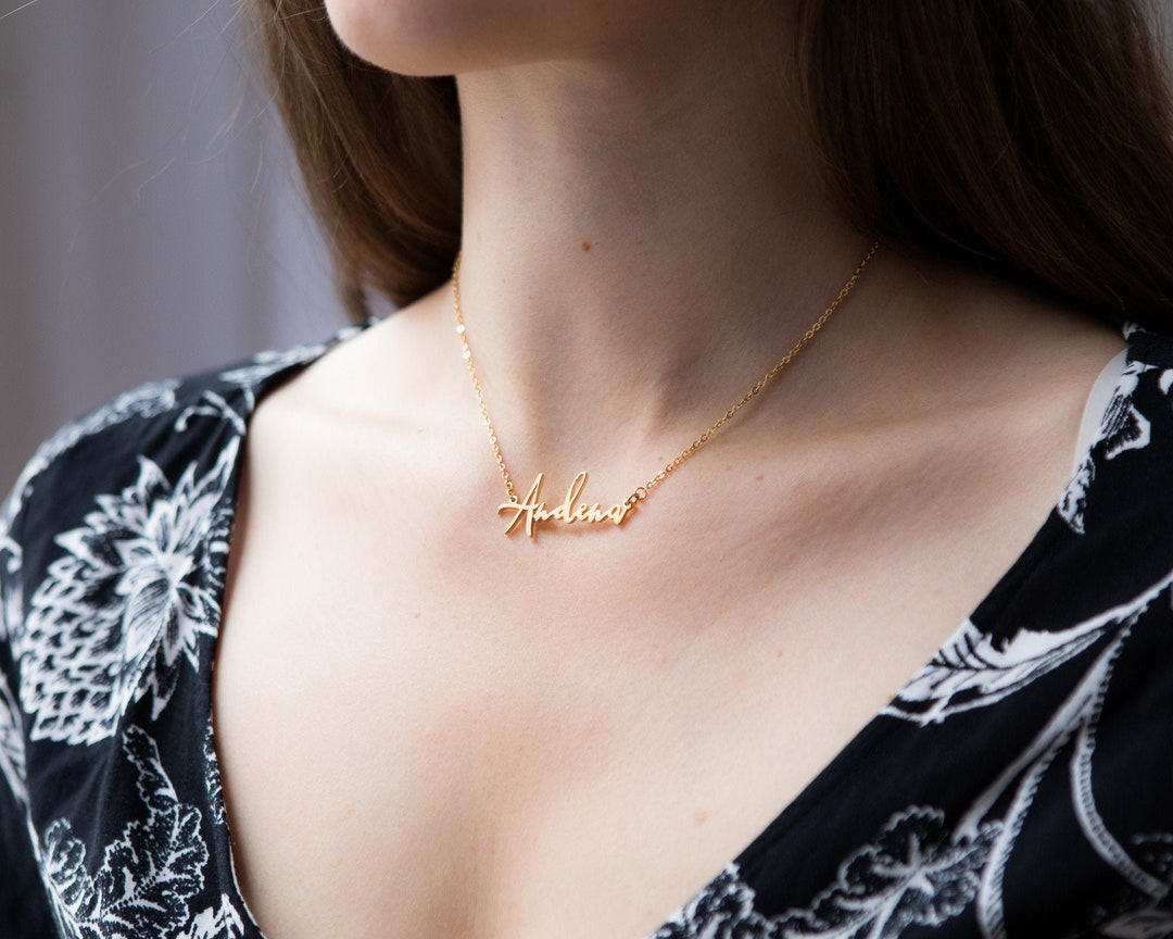 Two Name Necklace Personalized Jewelry Unique Gifts Dainty