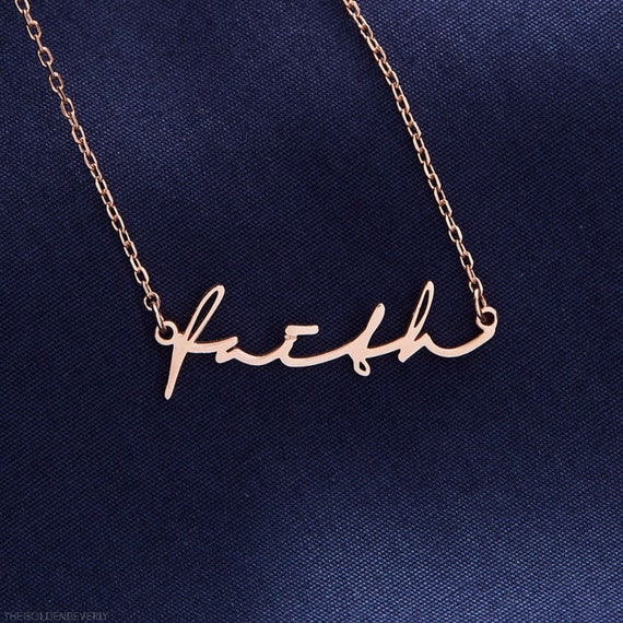 Modern Name Necklace Personalized Name 