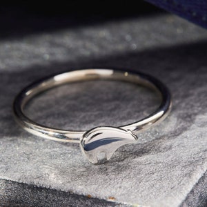 Peut inclure: Une bague en argent avec un motif de silhouette d'ours.