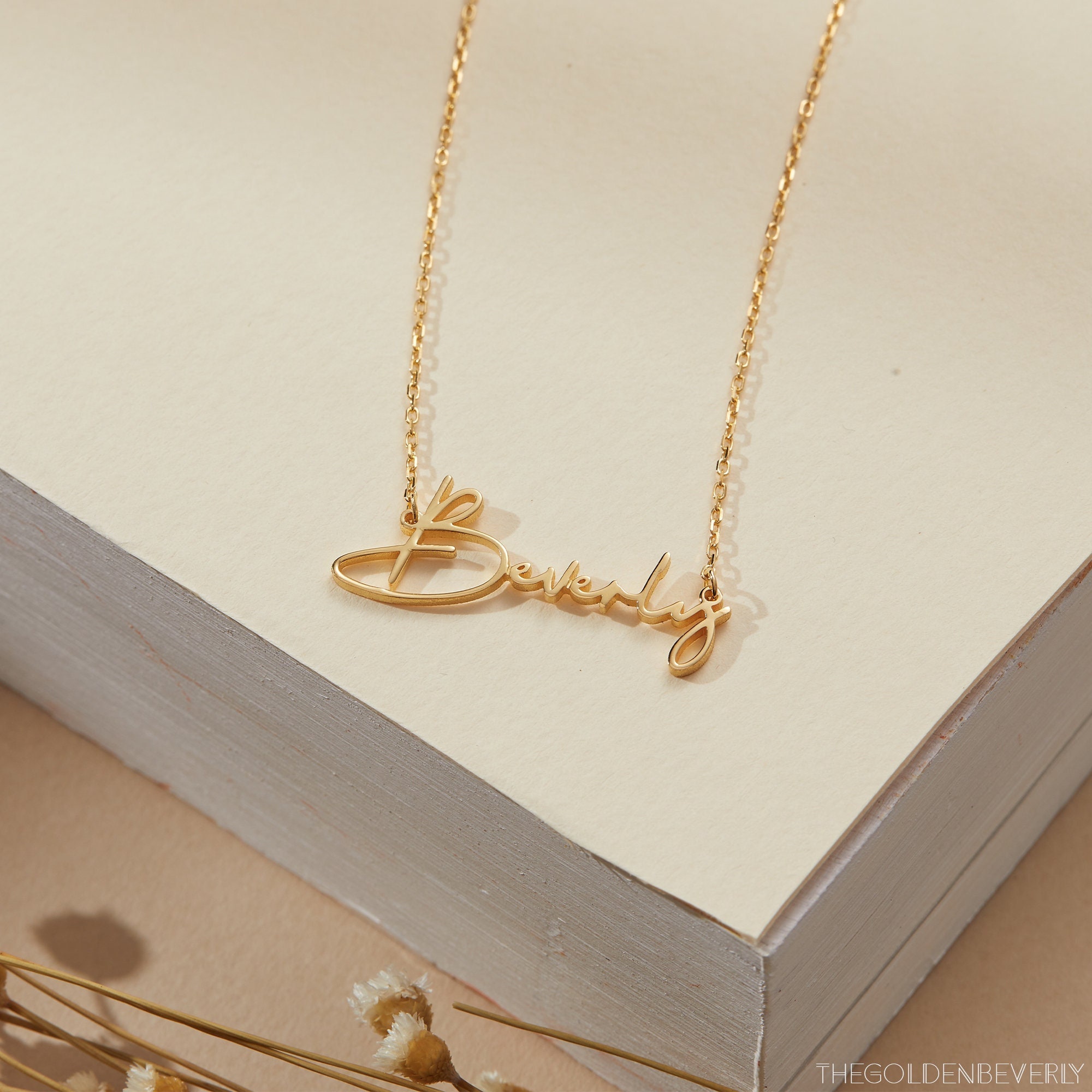 Name Pendant Tanvi Name Locket Name Necklace Old English Dainty