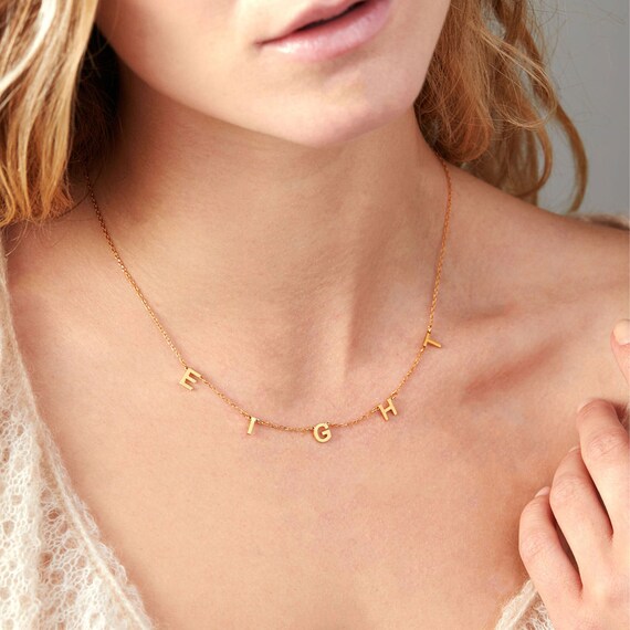 Letter Necklace Custom Name Necklace 